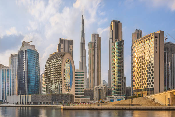 Dubai's modern skyline highlights its prime business hub for opening a company following best practices.